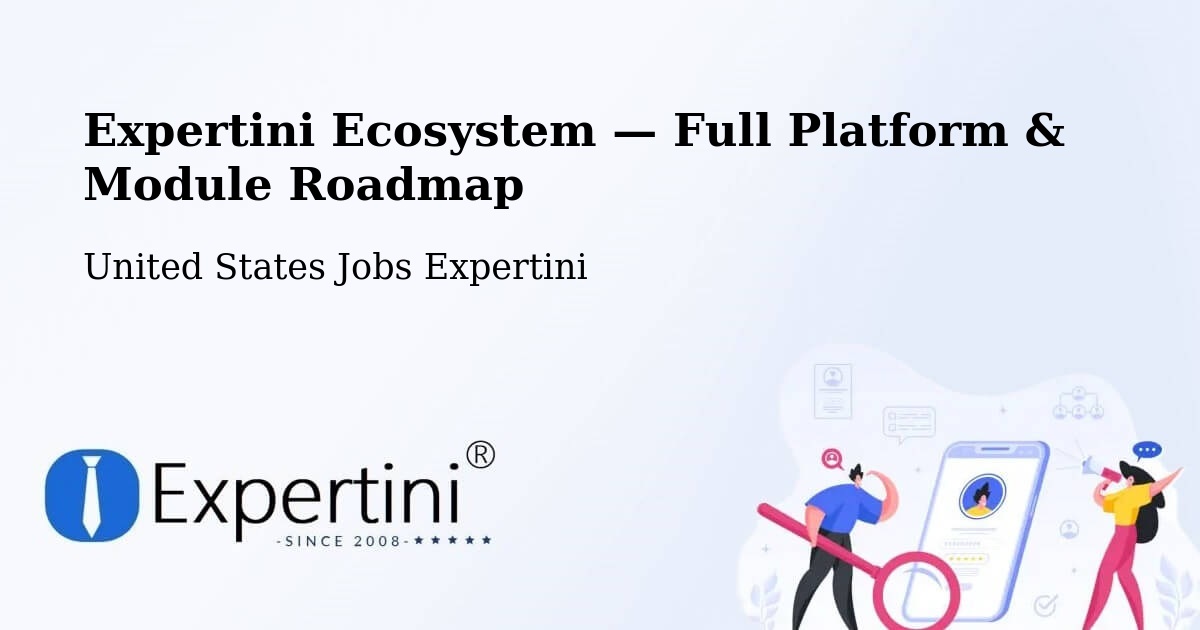 Expertini Ecosystem — Full Platform & Module Roadmap – Fairfax